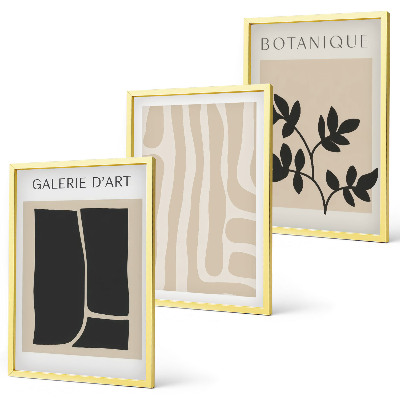 Set tablouri pentru dormitor Forme abstracte de plante
