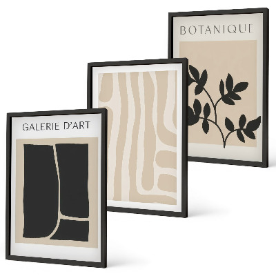Set tablouri pentru dormitor Forme abstracte de plante