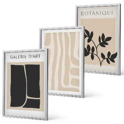 Set tablouri pentru dormitor Forme abstracte de plante