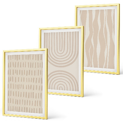 Set tablouri decorative Modele abstracte bej