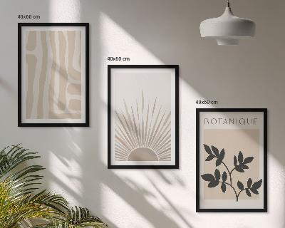 Set tablouri pentru dormitor Modele abstracte de plante