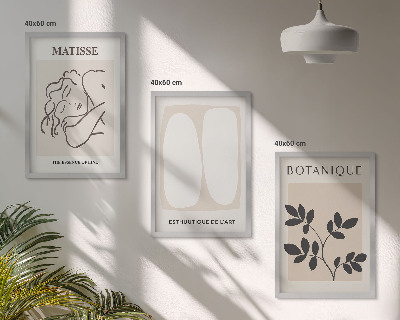 Set tablouri pentru dormitor Picturile elegante cu plante ale lui Matisse