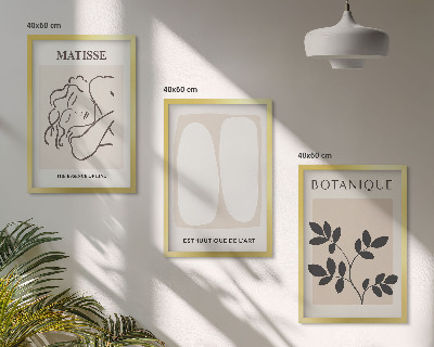Set tablouri pentru dormitor Picturile elegante cu plante ale lui Matisse