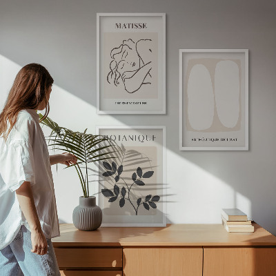 Set tablouri pentru dormitor Picturile elegante cu plante ale lui Matisse