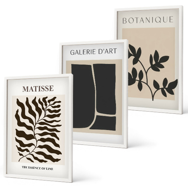 Set tablouri decorative Postere minimaliste cu plante