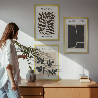 Set tablouri decorative Postere minimaliste cu plante