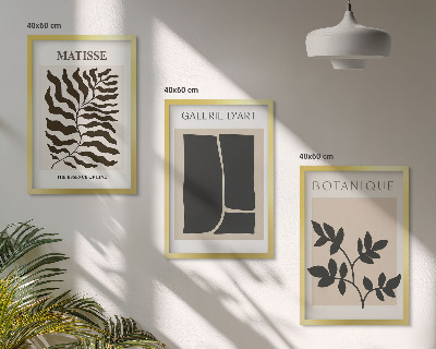 Set tablouri decorative Postere minimaliste cu plante