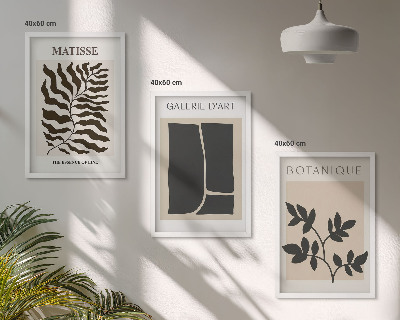 Set tablouri decorative Postere minimaliste cu plante