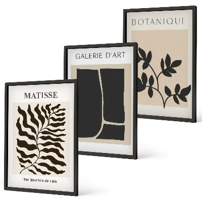 Set tablouri decorative Postere minimaliste cu plante