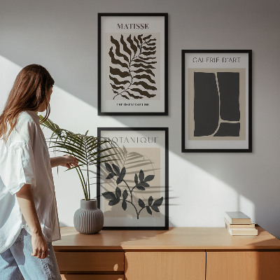 Set tablouri decorative Postere minimaliste cu plante