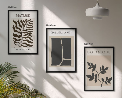 Set tablouri decorative Postere minimaliste cu plante