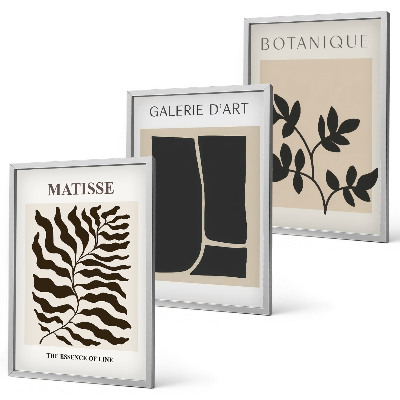 Set tablouri decorative Postere minimaliste cu plante
