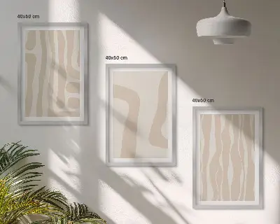 Set de tablouri decorative cu modele abstracte în stil boho