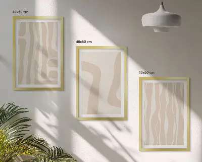 Set de tablouri decorative cu modele abstracte în stil boho