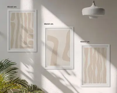 Set de tablouri decorative cu modele abstracte în stil boho