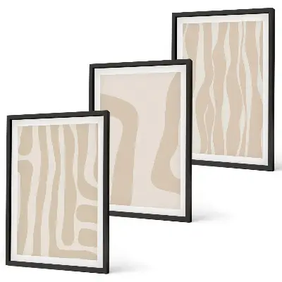 Set de tablouri decorative cu modele abstracte în stil boho