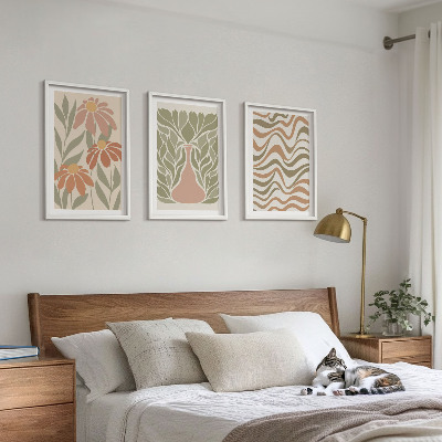 Set tablouri decorative Flori abstracte pastelate