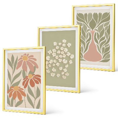 Set tablouri pentru dormitor Modele florale boho