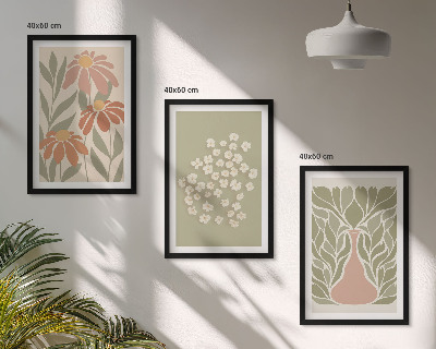 Set tablouri pentru dormitor Modele florale boho