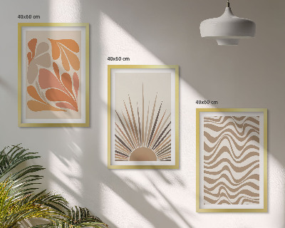 Set tablouri decorative Forme pastelate boho de soare