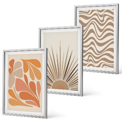 Set tablouri decorative Forme pastelate boho de soare