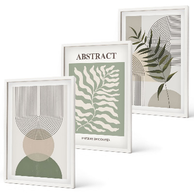 Set tablouri decorative Abstracțiuni botanice boho