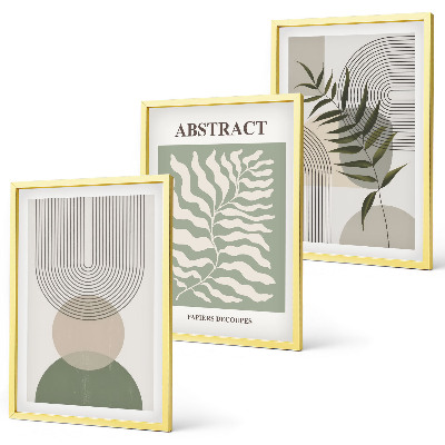 Set tablouri decorative Abstracțiuni botanice boho