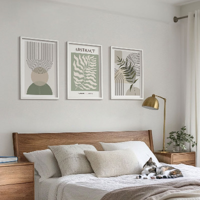 Set tablouri decorative Abstracțiuni botanice boho