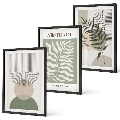Set tablouri decorative Abstracțiuni botanice boho