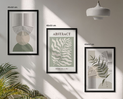 Set tablouri decorative Abstracțiuni botanice boho