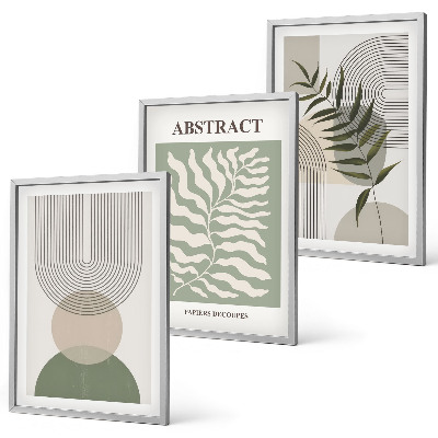 Set tablouri decorative Abstracțiuni botanice boho