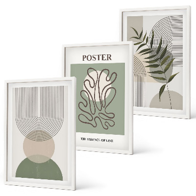 Set tablouri pentru dormitor Modele botanice geometrice