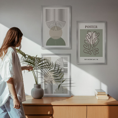 Set tablouri pentru dormitor Modele botanice geometrice