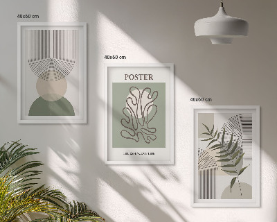Set tablouri pentru dormitor Modele botanice geometrice