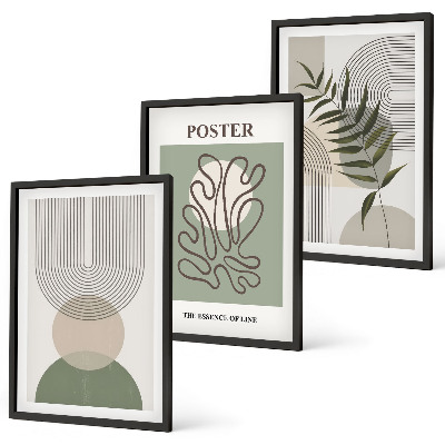 Set tablouri pentru dormitor Modele botanice geometrice