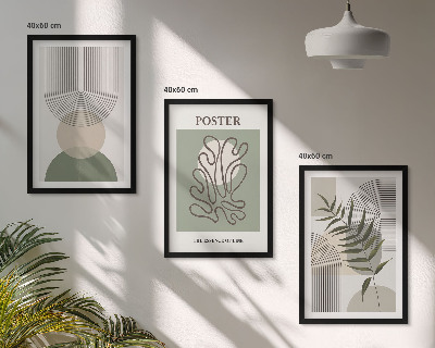 Set tablouri pentru dormitor Modele botanice geometrice