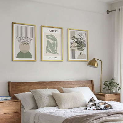 Set tablouri decorative Grafică elegantă a plantelor