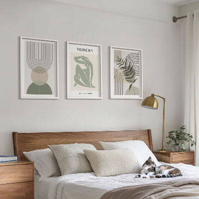 Set tablouri decorative Grafică elegantă a plantelor