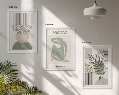 Set tablouri decorative Grafică elegantă a plantelor