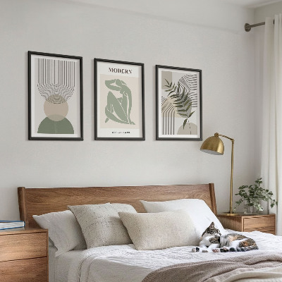 Set tablouri decorative Grafică elegantă a plantelor