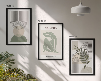 Set tablouri decorative Grafică elegantă a plantelor
