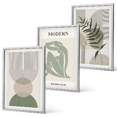 Set tablouri decorative Grafică elegantă a plantelor
