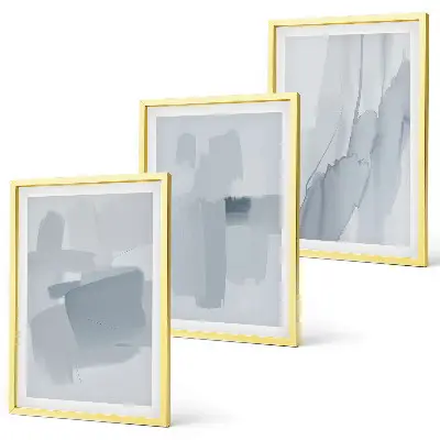 Set de tablouri pentru dormitor cu artă abstractă în acuarelă