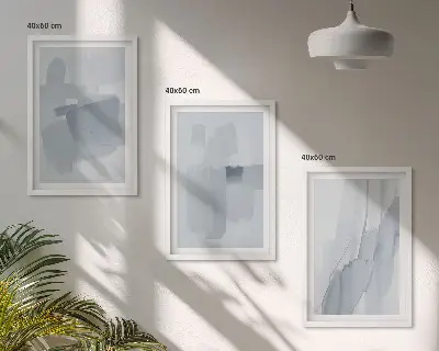Set de tablouri pentru dormitor cu artă abstractă în acuarelă