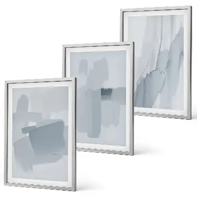 Set de tablouri pentru dormitor cu artă abstractă în acuarelă