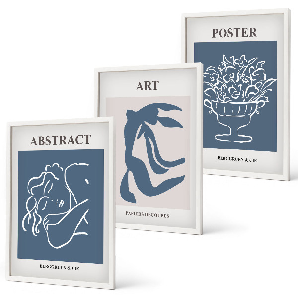 Set tablouri decorative Modelele abstracte elegante ale lui Matisse