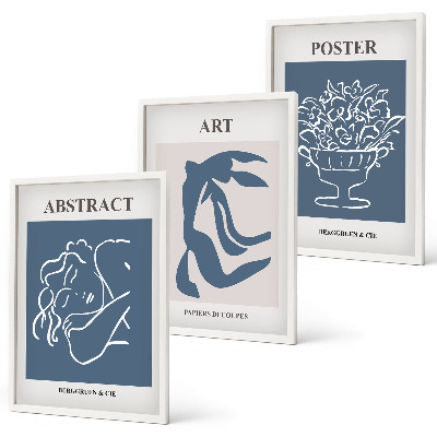 Set tablouri decorative Modelele abstracte elegante ale lui Matisse