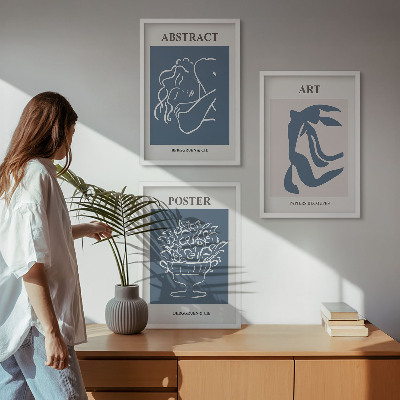 Set tablouri decorative Modelele abstracte elegante ale lui Matisse