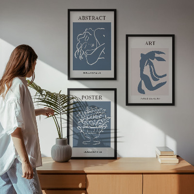 Set tablouri decorative Modelele abstracte elegante ale lui Matisse