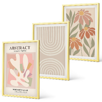 Set tablouri decorative Forme abstracte de plante